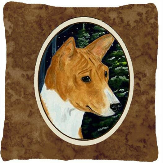 Basenji Decorative   Canvas Fabric Pillow by Caroline's Treasures