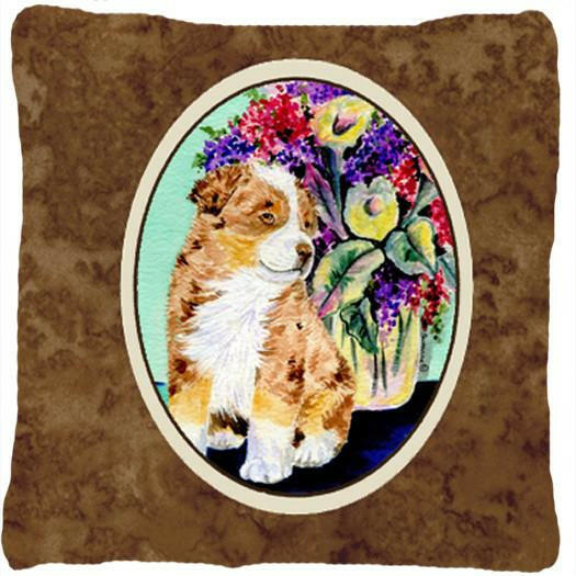 Australian Shepherd Decorative   Canvas Fabric Pillow by Caroline&#39;s Treasures