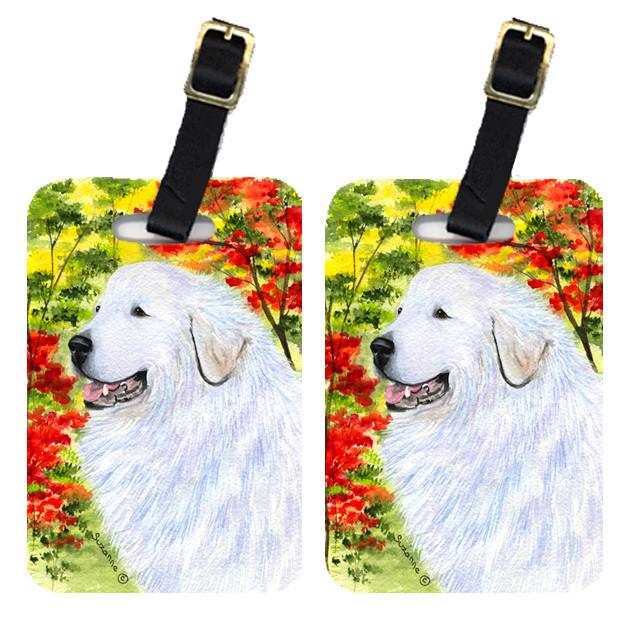 Pair of 2 Great Pyrenees Luggage Tags by Caroline's Treasures