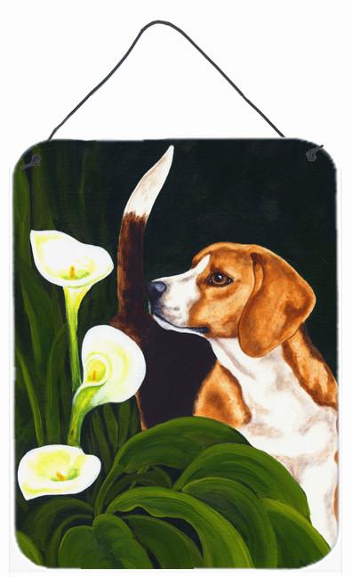 Beagle Lillies Wall or Door Hanging Prints AMB1077DS1216 by Caroline&#39;s Treasures