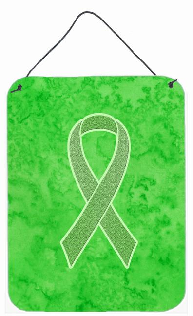 Lime Green Ribbon for Lymphoma Cancer Awareness Wall or Door Hanging Prints AN1212DS1216 by Caroline&#39;s Treasures