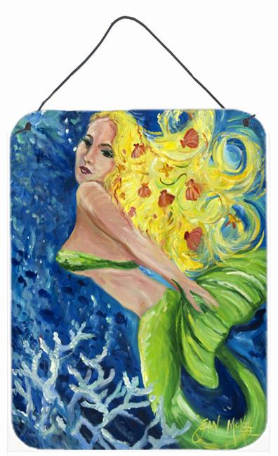 Blonde Mermaid Wall or Door Hanging Prints JMK1179DS1216 by Caroline&#39;s Treasures