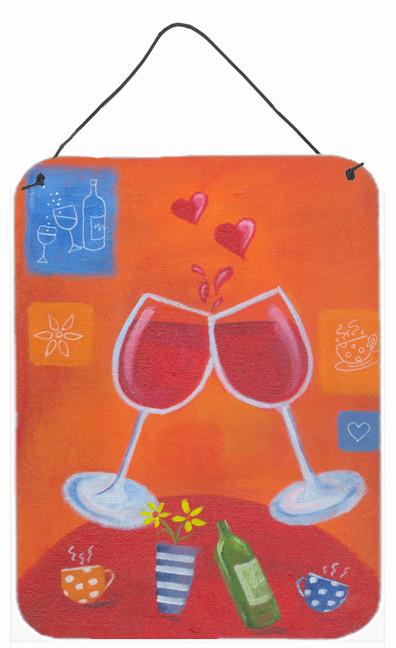 Wine Toast Cheers by Sarah Latham Wall or Door Hanging Prints LSL0171DS1216 by Caroline&#39;s Treasures