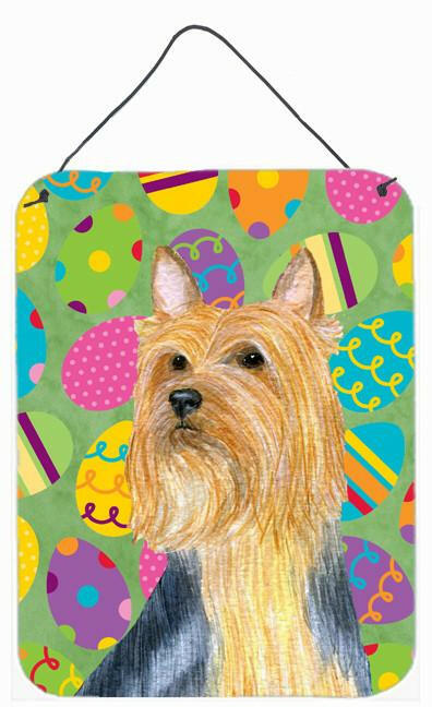 Caroline's Treasures Silky Terrier Easter Eggtravaganza Aluminium Metal Wall or Door Hanging Prints