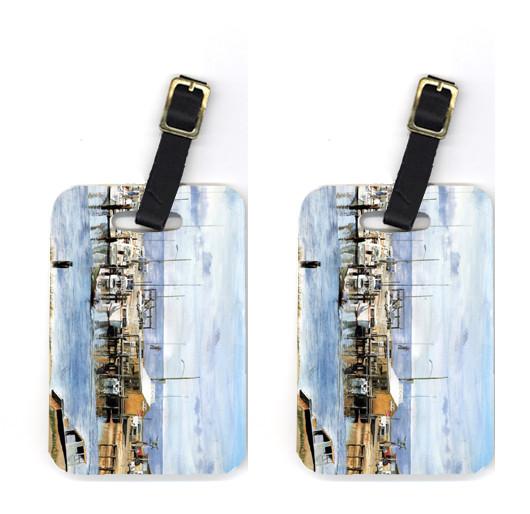 Pair of The Pass Bait Shop Luggage Tags by Caroline&#39;s Treasures
