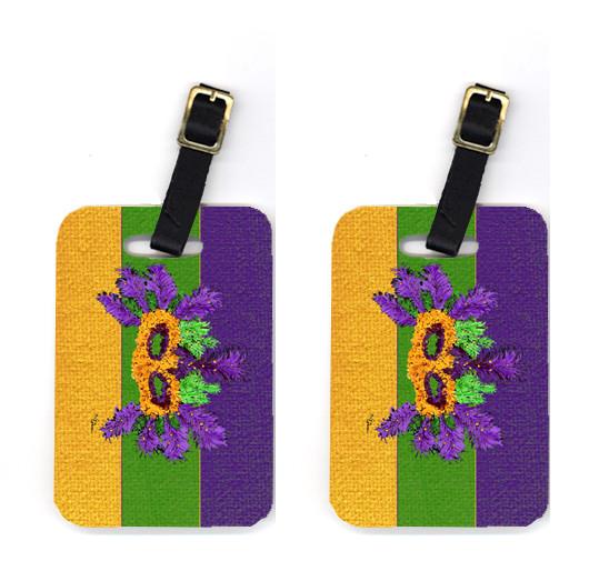 Pair of 2 Mardi Gras Luggage Tags by Caroline&#39;s Treasures