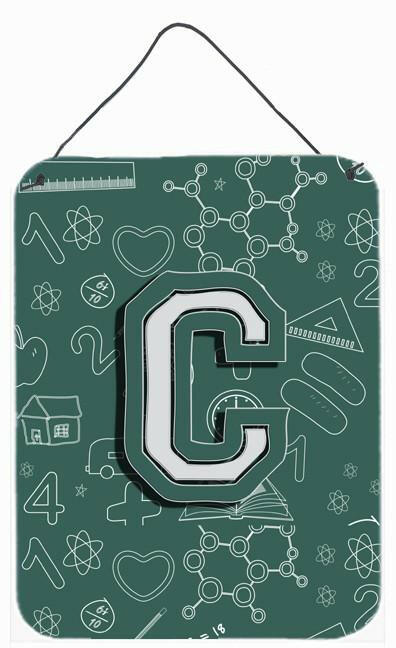 Letter C Back to School Initial Wall or Door Hanging Prints CJ2010-CDS1216 by Caroline&#39;s Treasures