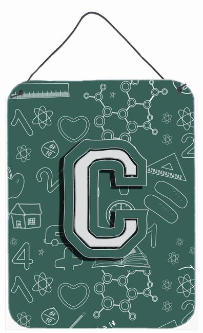 Letter C Back to School Initial Wall or Door Hanging Prints CJ2010-CDS1216 by Caroline's Treasures