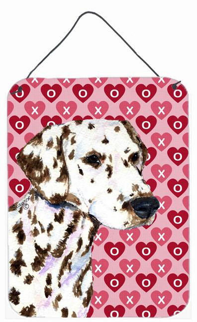 Dalmatian Hearts Love and Valentine's Day Portrait Wall or Door Hanging Prints by Caroline's Treasures