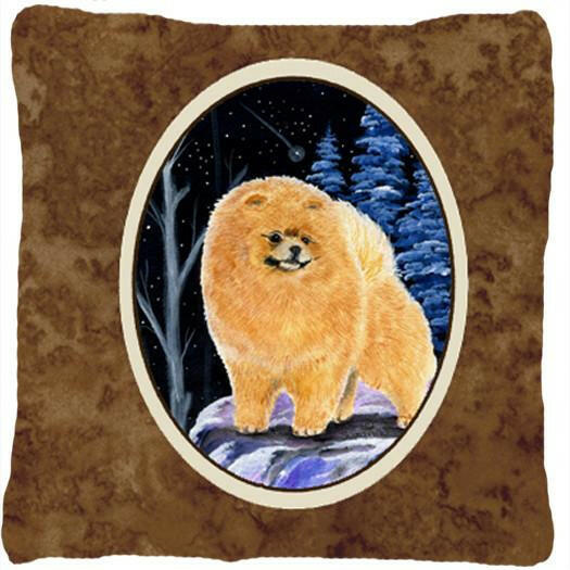 Starry Night Pomeranian Decorative   Canvas Fabric Pillow by Caroline&#39;s Treasures