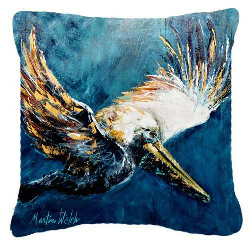 Pelican Go For It Canvas Fabric Decorative Pillow MW1135PW1414 by Caroline&#39;s Treasures