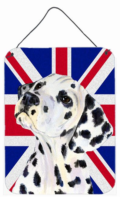 Dalmatian with English Union Jack British Flag Wall or Door Hanging Prints SS4934DS1216 by Caroline's Treasures