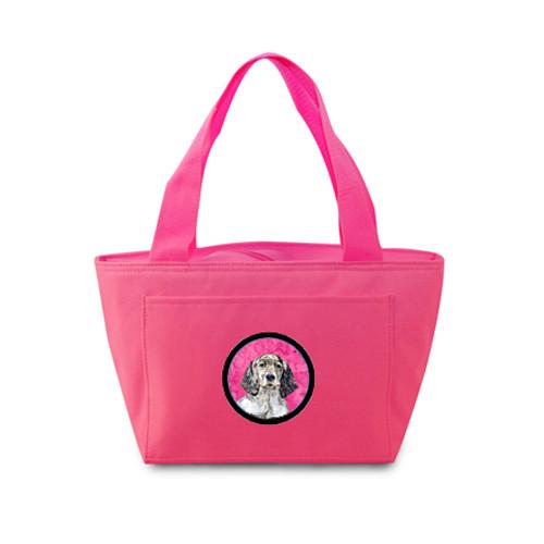 Pink English Setter  Lunch Bag or Doggie Bag LH9367PK by Caroline&#39;s Treasures
