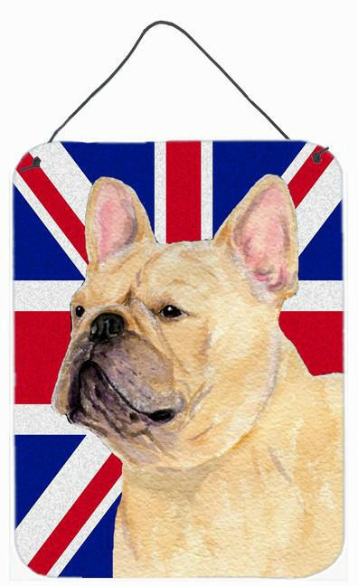 French Bulldog with English Union Jack British Flag Wall or Door Hanging Prints SS4927DS1216 by Caroline&#39;s Treasures