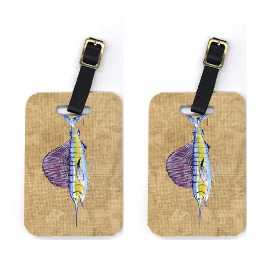 Pair of Swordfish Luggage Tags by Caroline&#39;s Treasures