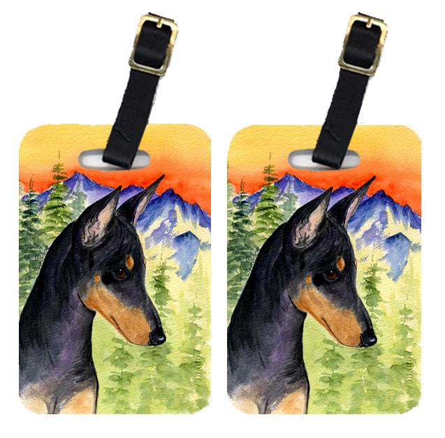 Pair of 2 Manchester Terrier Luggage Tags by Caroline&#39;s Treasures