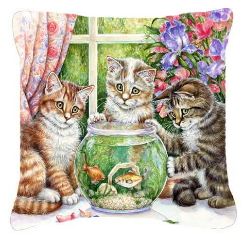 White Tabby by Debbie Cook Canvas Decorative Pillow CDCO325APW1414 - the-store.com