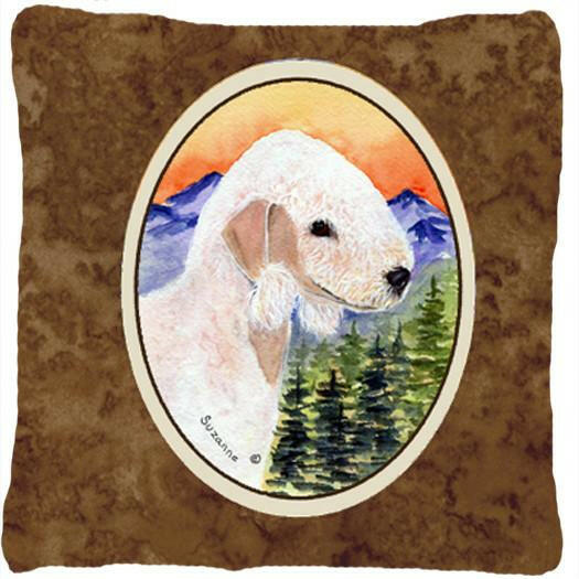 Bedlington Terrier Decorative   Canvas Fabric Pillow by Caroline&#39;s Treasures