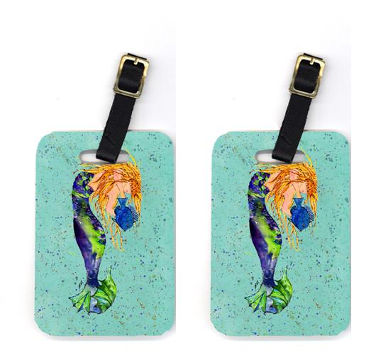 Pair of Mermaid Luggage Tags by Caroline's Treasures