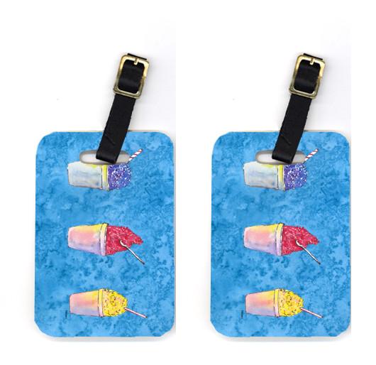 Pair of Snowballs and Snowcones Luggage Tags by Caroline's Treasures