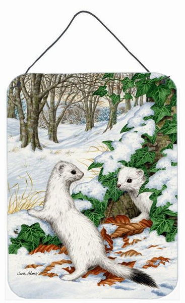 Stoats Short-tailed Weasel Wall or Door Hanging Prints ASA2042DS1216 by Caroline's Treasures