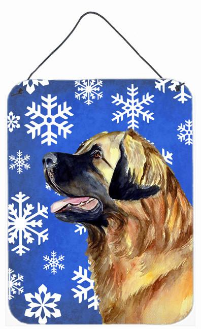 Leonberger Winter Snowflakes Holiday Wall or Door Hanging Prints by Caroline's Treasures