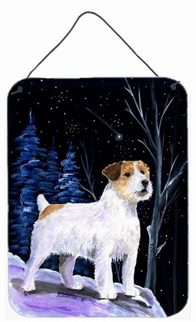 Starry Night Jack Russell Terrier Aluminium Metal Wall or Door Hanging Prints by Caroline&#39;s Treasures