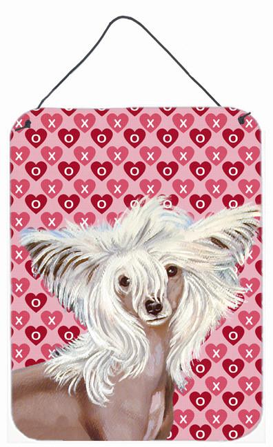 Chinese Crested Hearts Love and Valentine&#39;s Day Wall or Door Hanging Prints by Caroline&#39;s Treasures