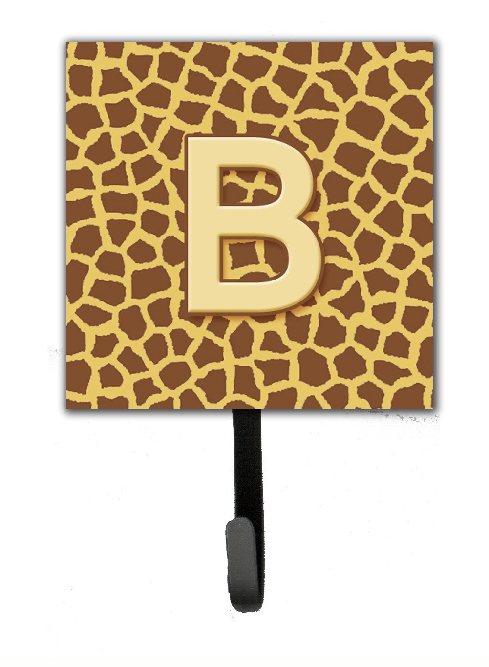 Letter B Initial Monogram - Giraffe Leash Holder or Key Hook by Caroline's Treasures