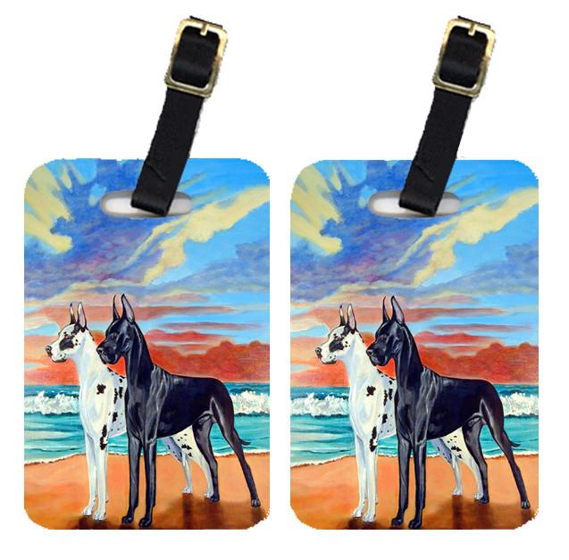 At sunset Great Dane Luggage Tags Pair of 2 by Caroline&#39;s Treasures