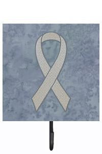 Clear Ribbon for Lung Cancer Awareness Leash or Key Holder AN1210SH4 by Caroline&#39;s Treasures