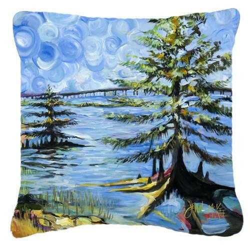 Life on the Causeway Canvas Fabric Decorative Pillow JMK1275PW1414 by Caroline's Treasures