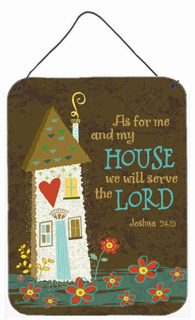 As For Me And My House Wall or Door Hanging Prints VHA3005DS1216 by Caroline&#39;s Treasures