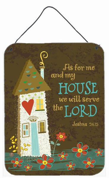 As For Me And My House Wall or Door Hanging Prints VHA3005DS1216 by Caroline's Treasures