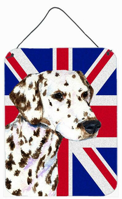 Dalmatian with English Union Jack British Flag Wall or Door Hanging Prints SS4911DS1216 by Caroline&#39;s Treasures