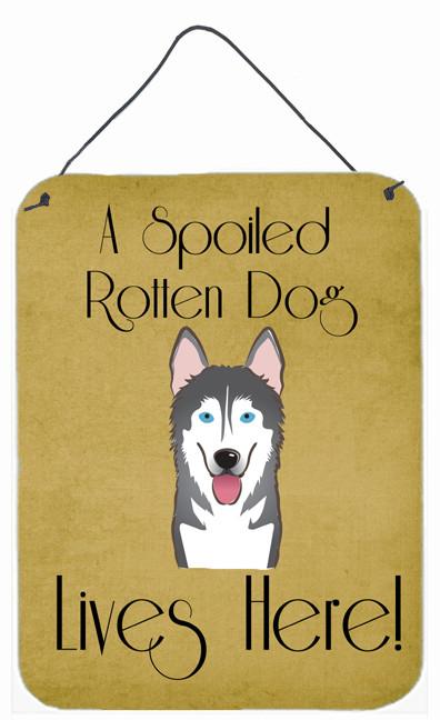 Alaskan Malamute Spoiled Dog Lives Here Wall or Door Hanging Prints BB1466DS1216 by Caroline's Treasures
