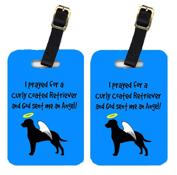 Pair of 2 Curly Coated Retriever Luggage Tags by Caroline's Treasures