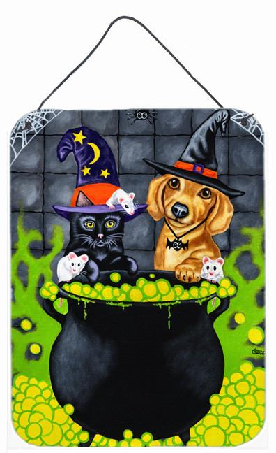 Brewing up Trouble Halloween Dachshund Wall or Door Hanging Prints AMB1434DS1216 by Caroline&#39;s Treasures