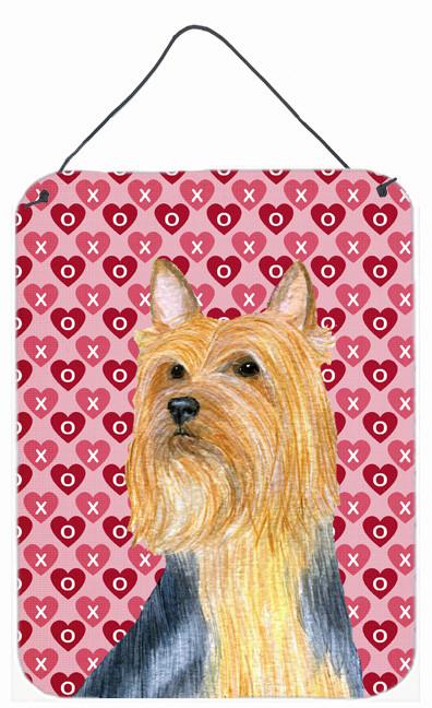 Silky Terrier Hearts Love and Valentine&#39;s Day Wall or Door Hanging Prints by Caroline&#39;s Treasures