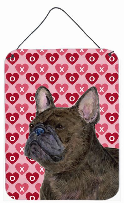 French Bulldog Hearts Love and Valentine's Day Wall or Door Hanging Prints by Caroline's Treasures