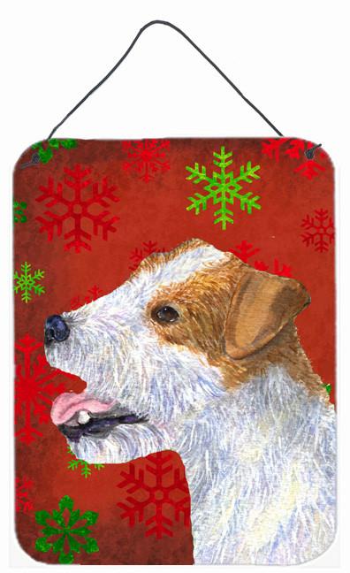 Jack Russell Terrier Snowflakes Holiday Christmas Wall or Door Hanging Prints by Caroline&#39;s Treasures