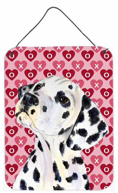 Dalmatian Hearts Love and Valentine's Day Portrait Wall or Door Hanging Prints by Caroline's Treasures