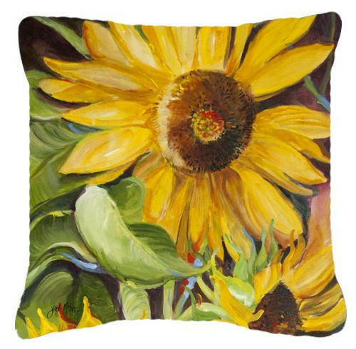 Sunflowers Canvas Fabric Decorative Pillow JMK1265PW1414 by Caroline&#39;s Treasures