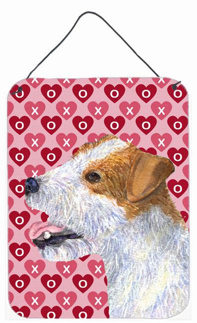 Jack Russell Terrier Hearts Love and Valentine's Day Wall Door Hanging Prints by Caroline's Treasures