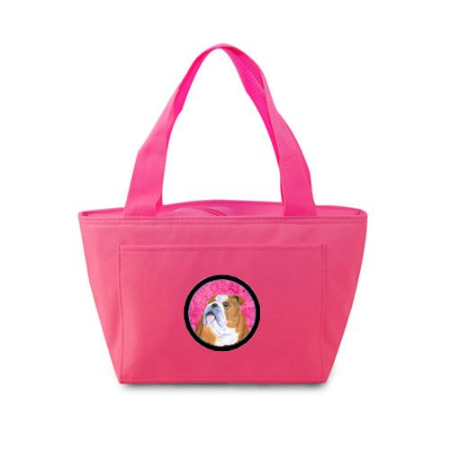 Pink Bulldog English  Lunch Bag or Doggie Bag SS4767-PK by Caroline&#39;s Treasures