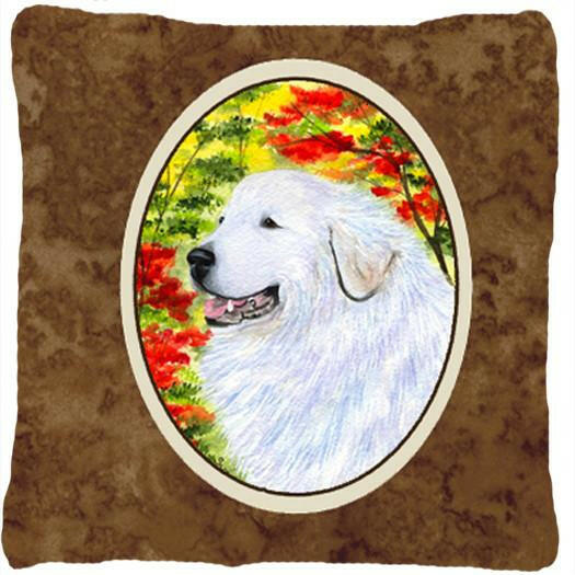 Great Pyrenees Decorative   Canvas Fabric Pillow by Caroline's Treasures