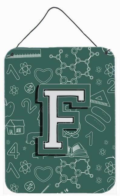 Caroline's Treasures Letter F Back to School Initial Wall or Door Hanging Prints CJ2010-FDS1216