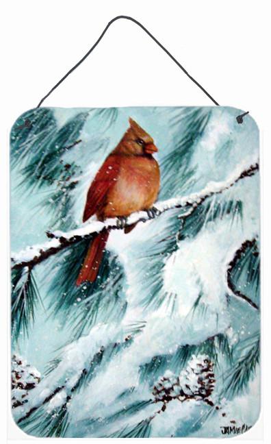 Winter&#39;s Glory Redbird 2 Northern Cardinal Wall or Door Hanging Prints PJC1058DS1216 by Caroline&#39;s Treasures