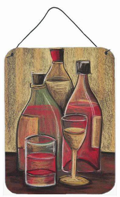 Bottles and Glasses Wine Wall or Door Hanging Prints BTBU0169DS1216 by Caroline&#39;s Treasures