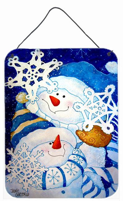 Snowflake Buddies Snowman Wall or Door Hanging Prints PJC1018DS1216 by Caroline's Treasures